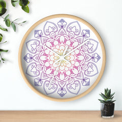 Rainbow Mandala Wall Clock Home Decor - Blululi