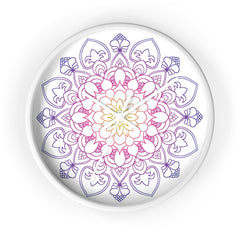 Rainbow Mandala Wall Clock Home Decor - Blululi