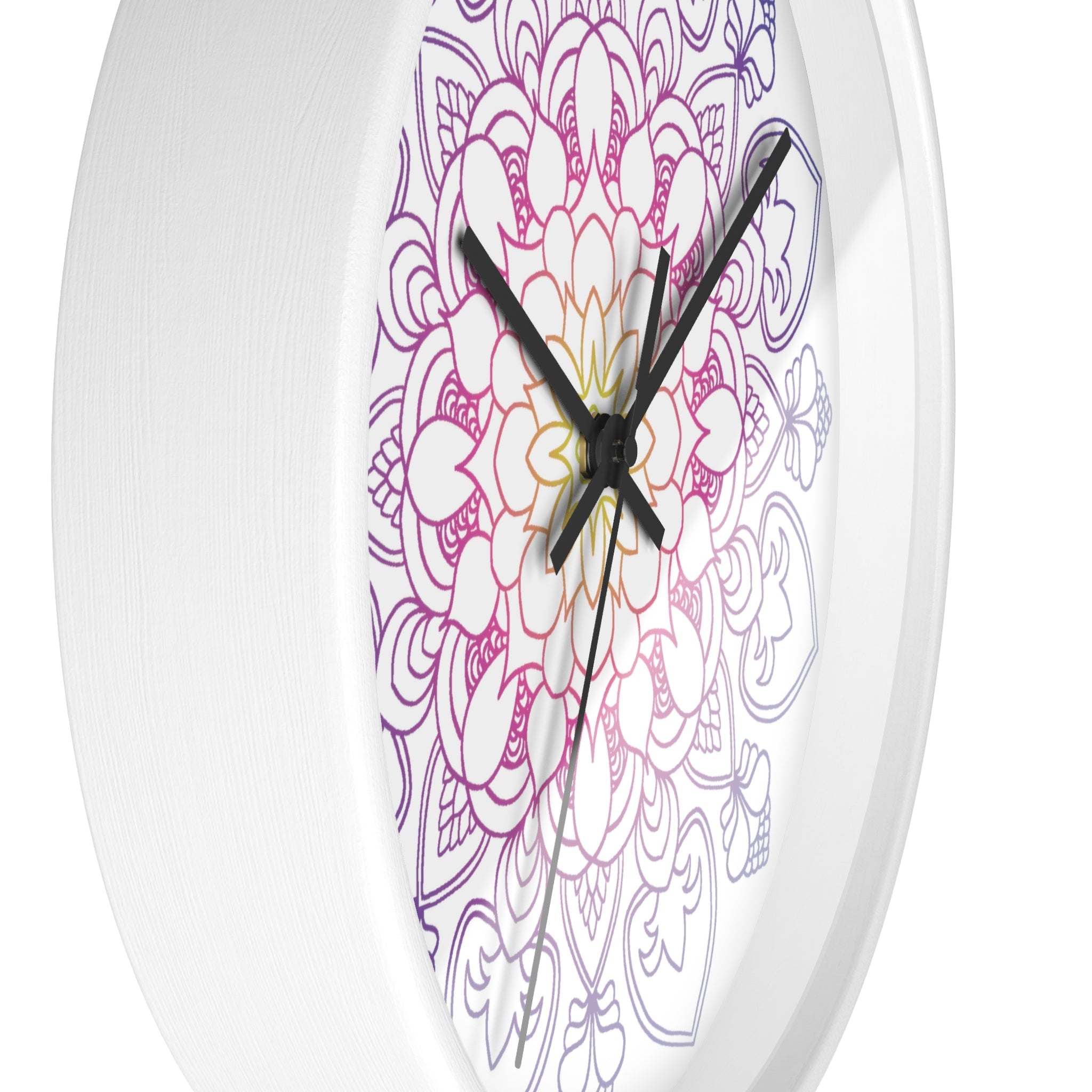 Rainbow Mandala Wall Clock Home Decor - Blululi