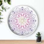 Rainbow Mandala Wall Clock Home Decor - Blululi