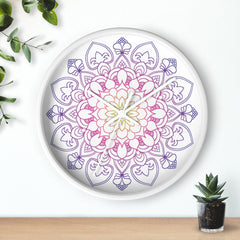 Rainbow Mandala Wall Clock Home Decor - Blululi