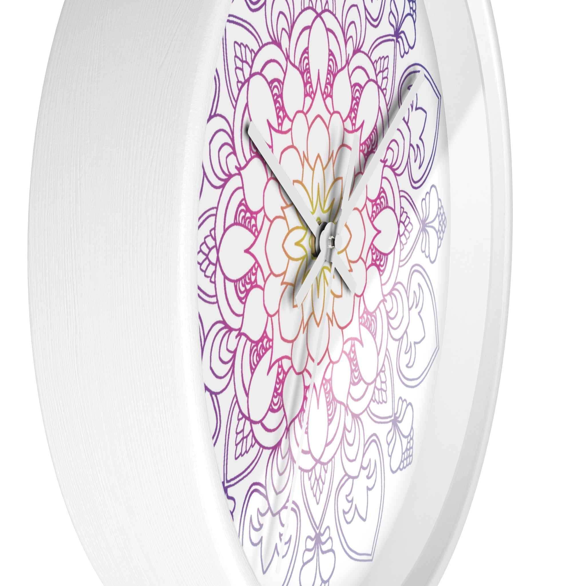 Rainbow Mandala Wall Clock Home Decor - Blululi