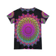 Rainbow Mandala Women's Short Sleeve Shirt All Over Prints - Blululi