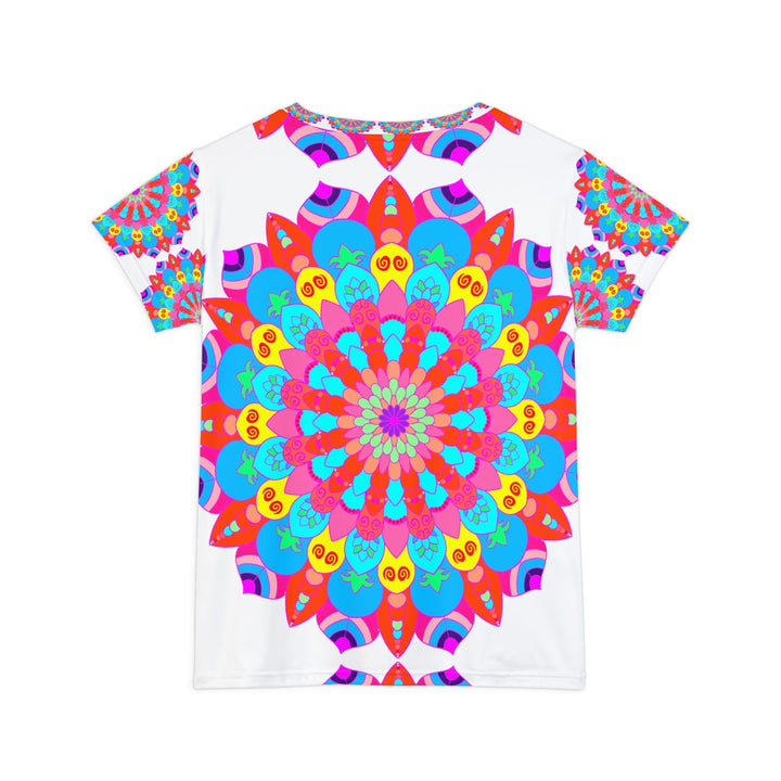 Rainbow Mandala Women's Short Sleeve T-Shirt All Over Prints - Blululi