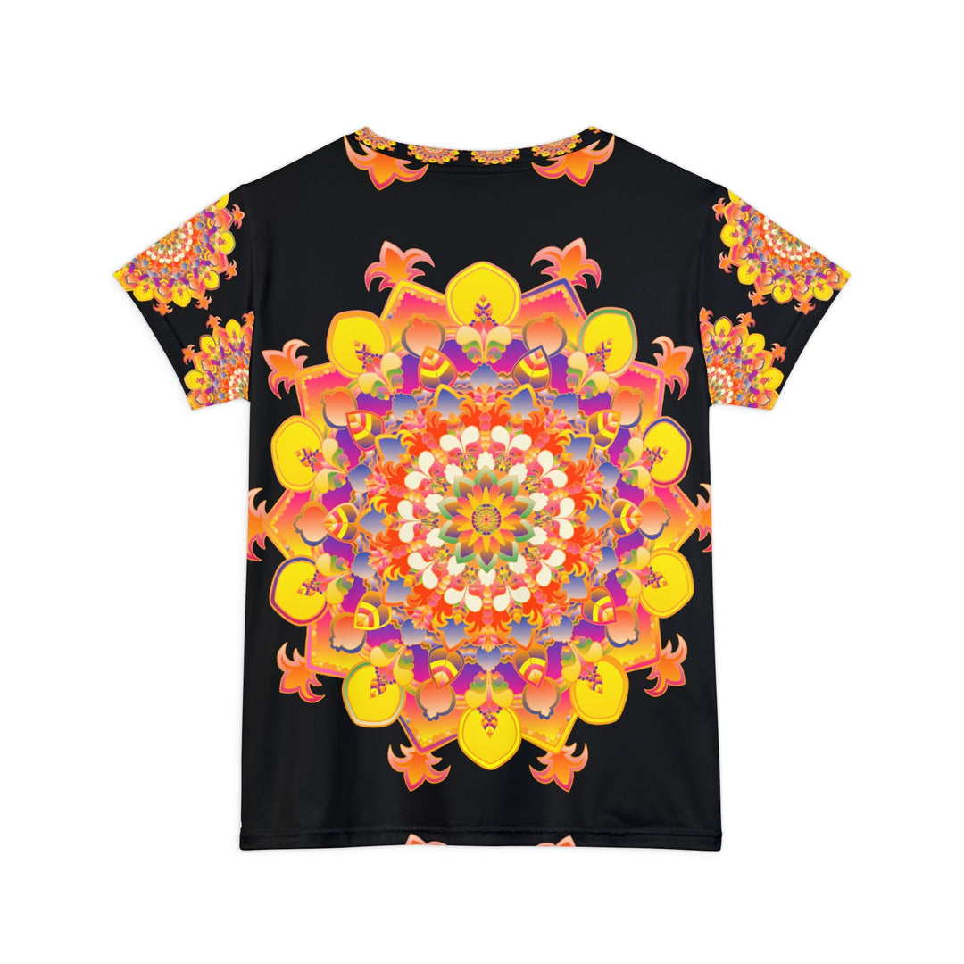 Rainbow Mandala Women's Short Sleeve T-Shirt All Over Prints - Blululi