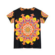 Rainbow Mandala Women's Short Sleeve T-Shirt All Over Prints - Blululi