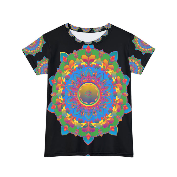 Rainbow Mandala Women's Short Sleeve T-Shirt All Over Prints - Blululi