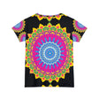 Rainbow Mandala Women's Short Sleeve T-Shirt All Over Prints - Blululi