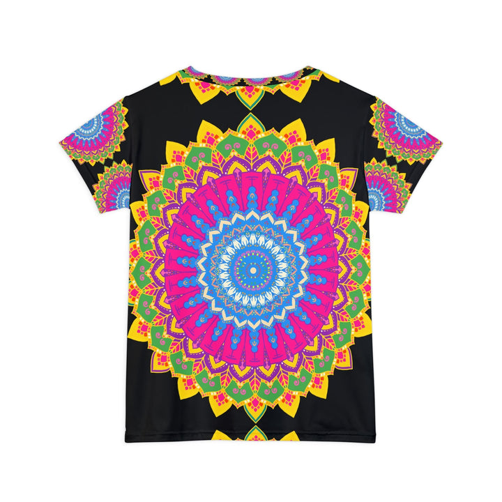 Rainbow Mandala Women's Short Sleeve T-Shirt All Over Prints - Blululi