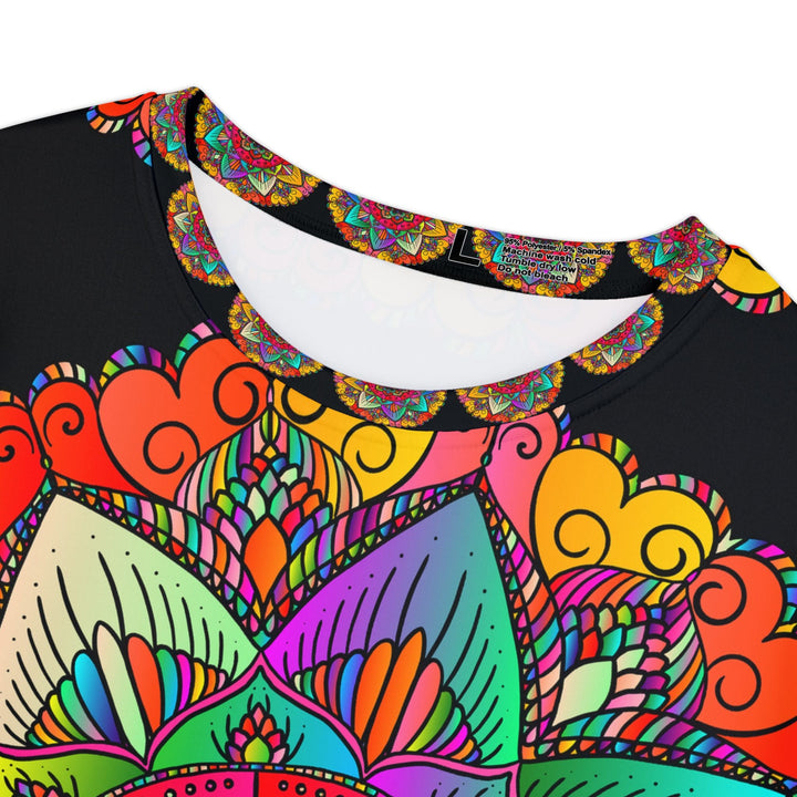 Rainbow Mandala Women's Short Sleeve T-Shirt All Over Prints - Blululi