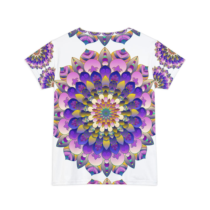 Rainbow Mandala Women's Short Sleeve T-Shirt All Over Prints - Blululi