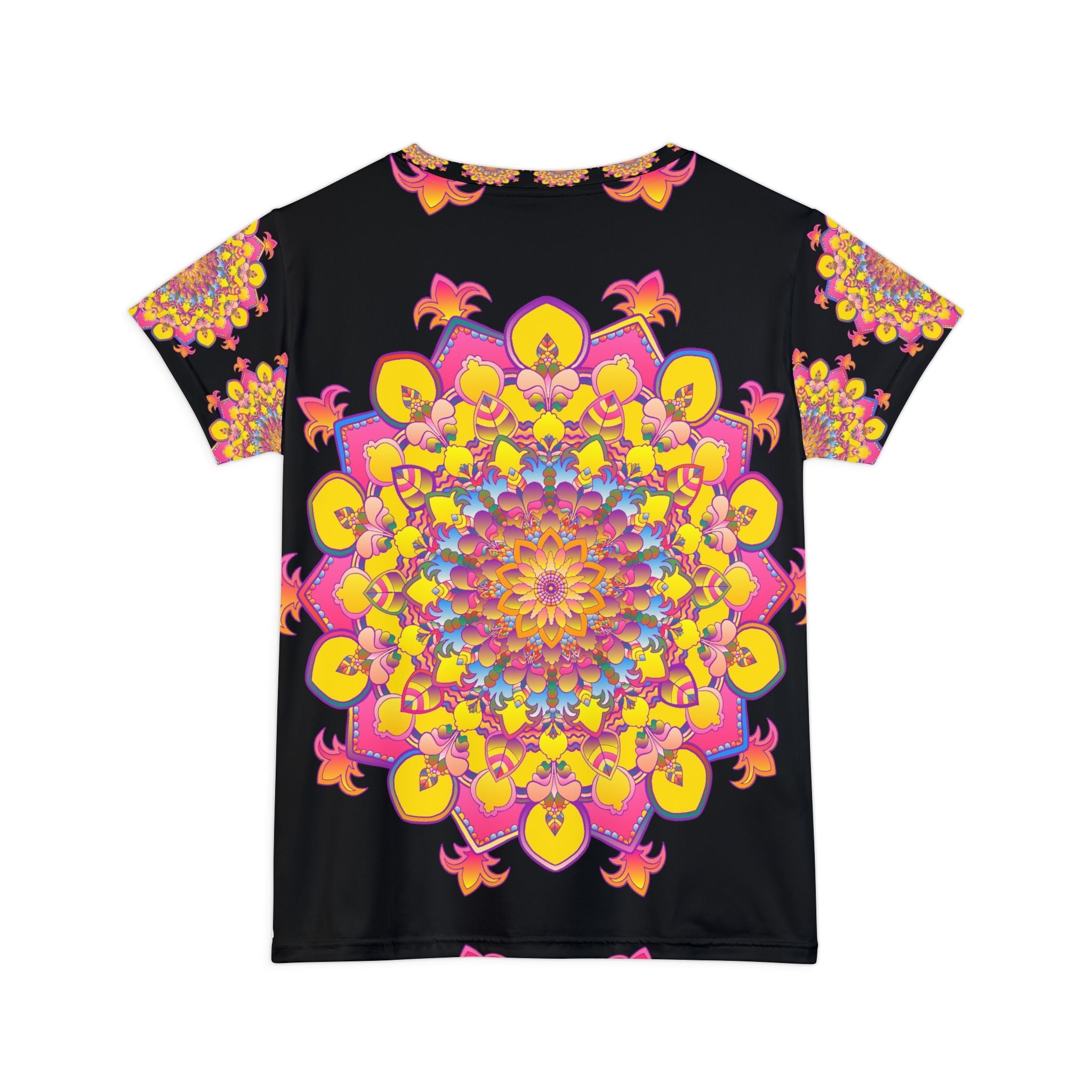 Rainbow Mandala Women's Short Sleeve T-Shirt All Over Prints - Blululi