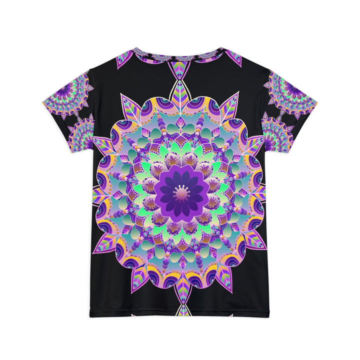 Rainbow Mandala Women's Short Sleeve T-Shirt All Over Prints - Blululi