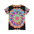 Rainbow Mandala Women's Short Sleeve T-Shirt All Over Prints - Blululi