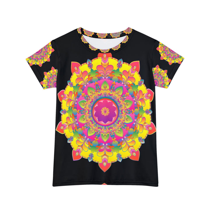 Rainbow Mandala Women's Short Sleeve T-Shirt All Over Prints - Blululi