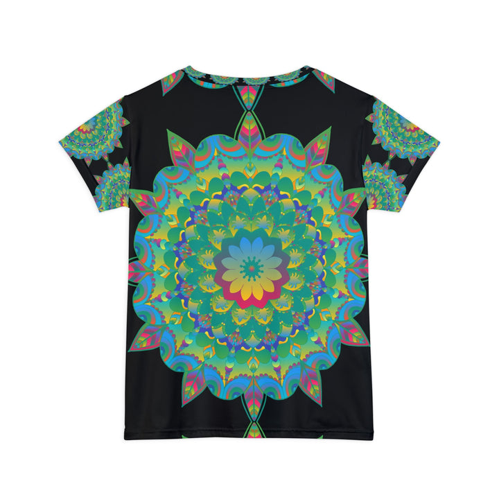 Rainbow Mandala Women's Short Sleeve T-Shirt All Over Prints - Blululi