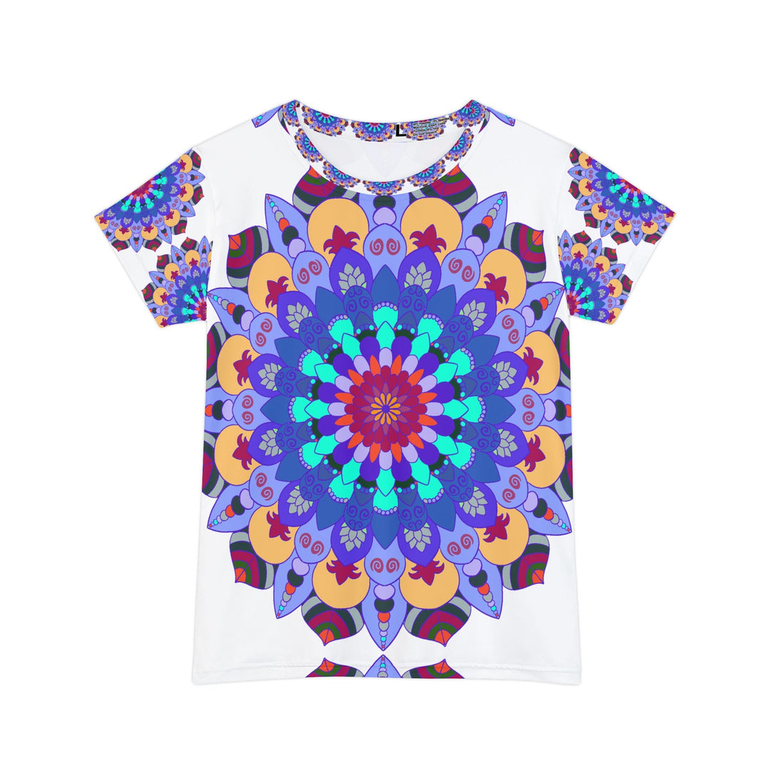 Rainbow Mandala Women's Short Sleeve T-Shirt All Over Prints - Blululi