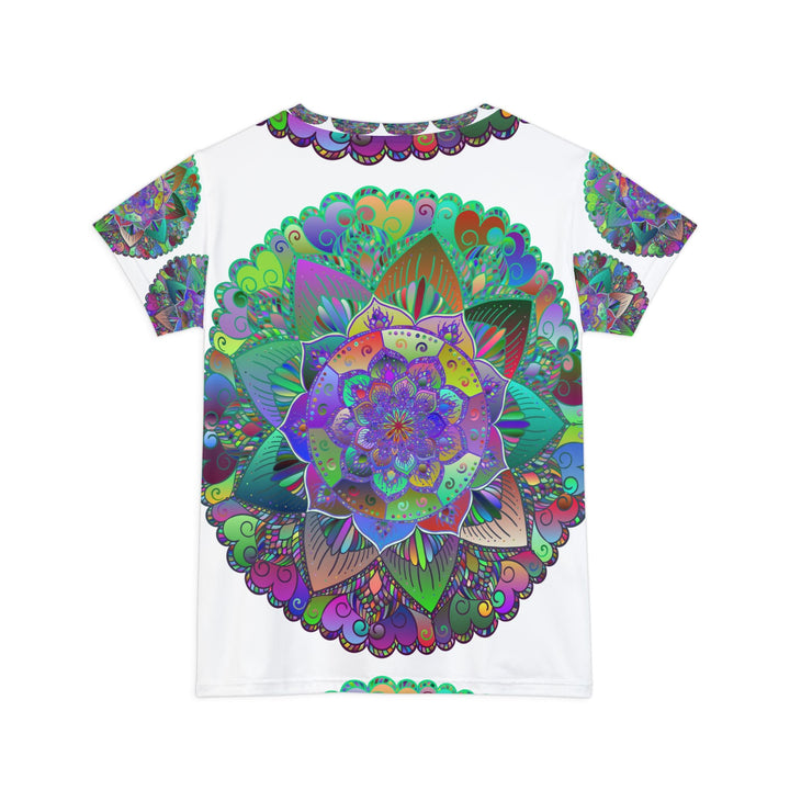 Rainbow Mandala Women's Short Sleeve T-Shirt All Over Prints - Blululi