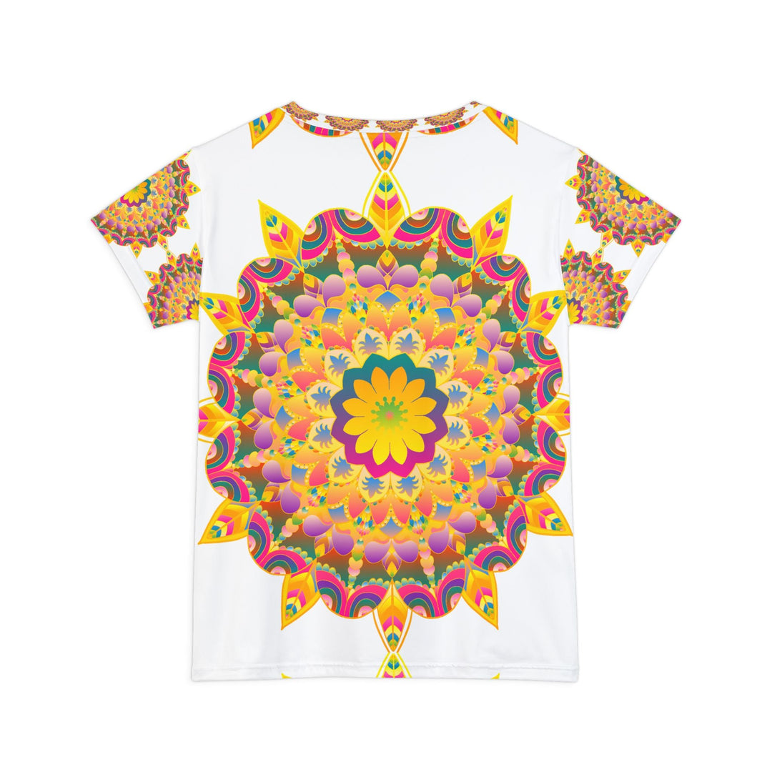 Rainbow Mandala Women's Short Sleeve T-Shirt All Over Prints - Blululi