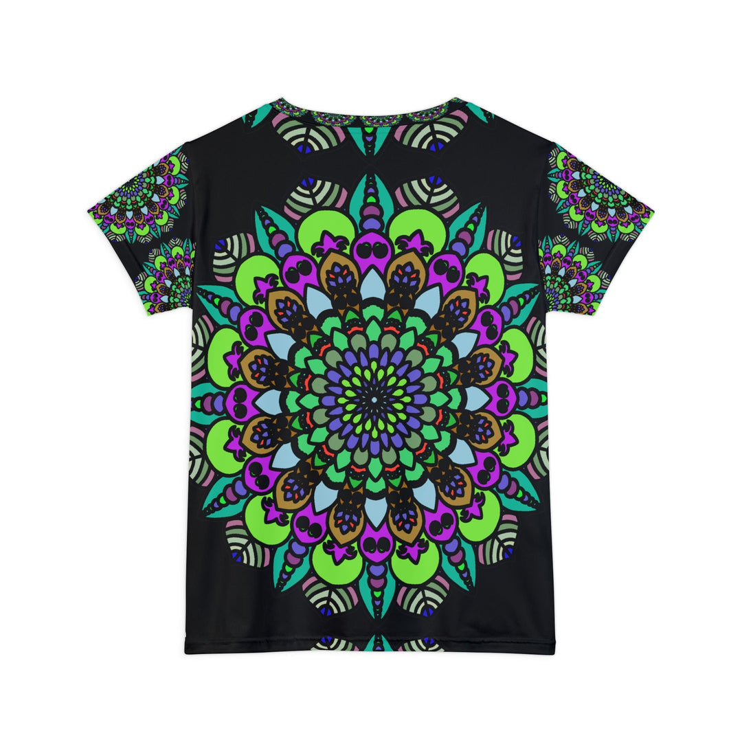 Rainbow Mandala Women's Short Sleeve T-Shirt All Over Prints - Blululi