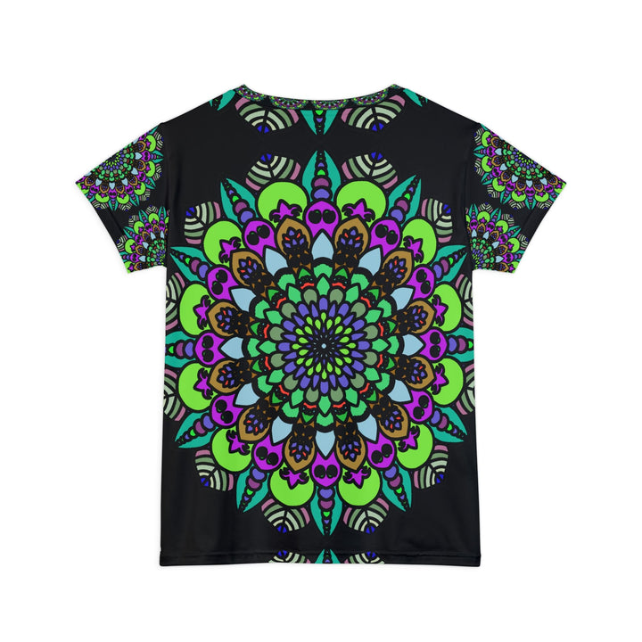 Rainbow Mandala Women's Short Sleeve T-Shirt All Over Prints - Blululi