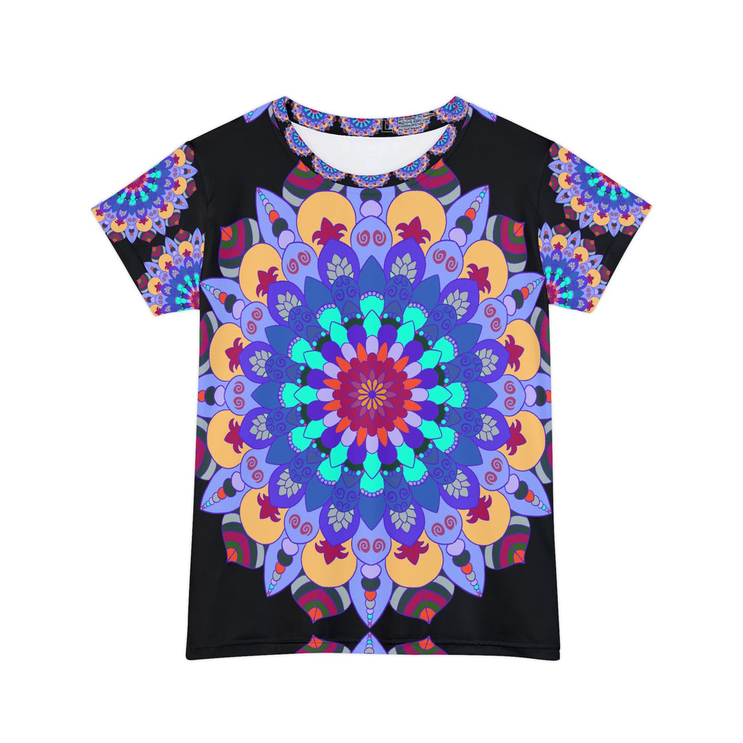 Rainbow Mandala Women's Short Sleeve T-Shirt All Over Prints - Blululi