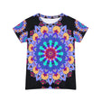 Rainbow Mandala Women's Short Sleeve T-Shirt All Over Prints - Blululi