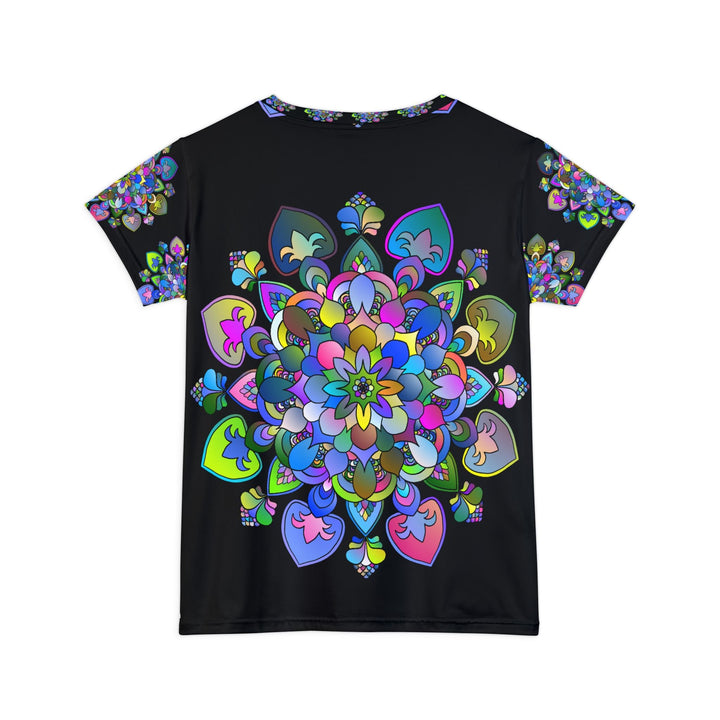 Rainbow Mandala Women's Short Sleeve T-Shirt All Over Prints - Blululi