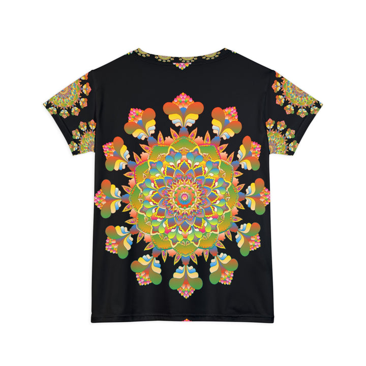 Rainbow Mandala Women's Short Sleeve T-Shirt All Over Prints - Blululi