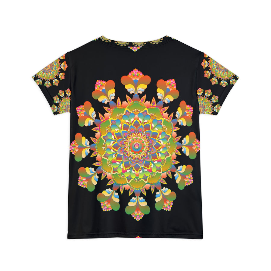Rainbow Mandala Women's Short Sleeve T-Shirt All Over Prints - Blululi