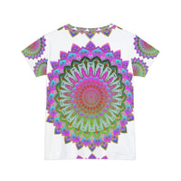 Rainbow Mandala Women's Short Sleeve T-Shirt All Over Prints - Blululi