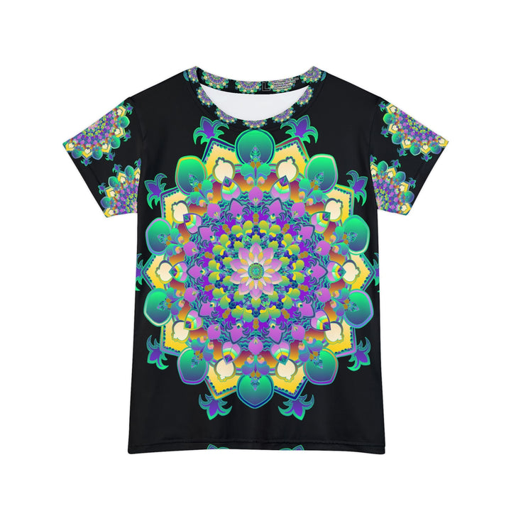 Rainbow Mandala Women's Short Sleeve T-Shirt All Over Prints - Blululi