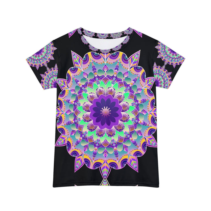 Rainbow Mandala Women's Short Sleeve T-Shirt All Over Prints - Blululi