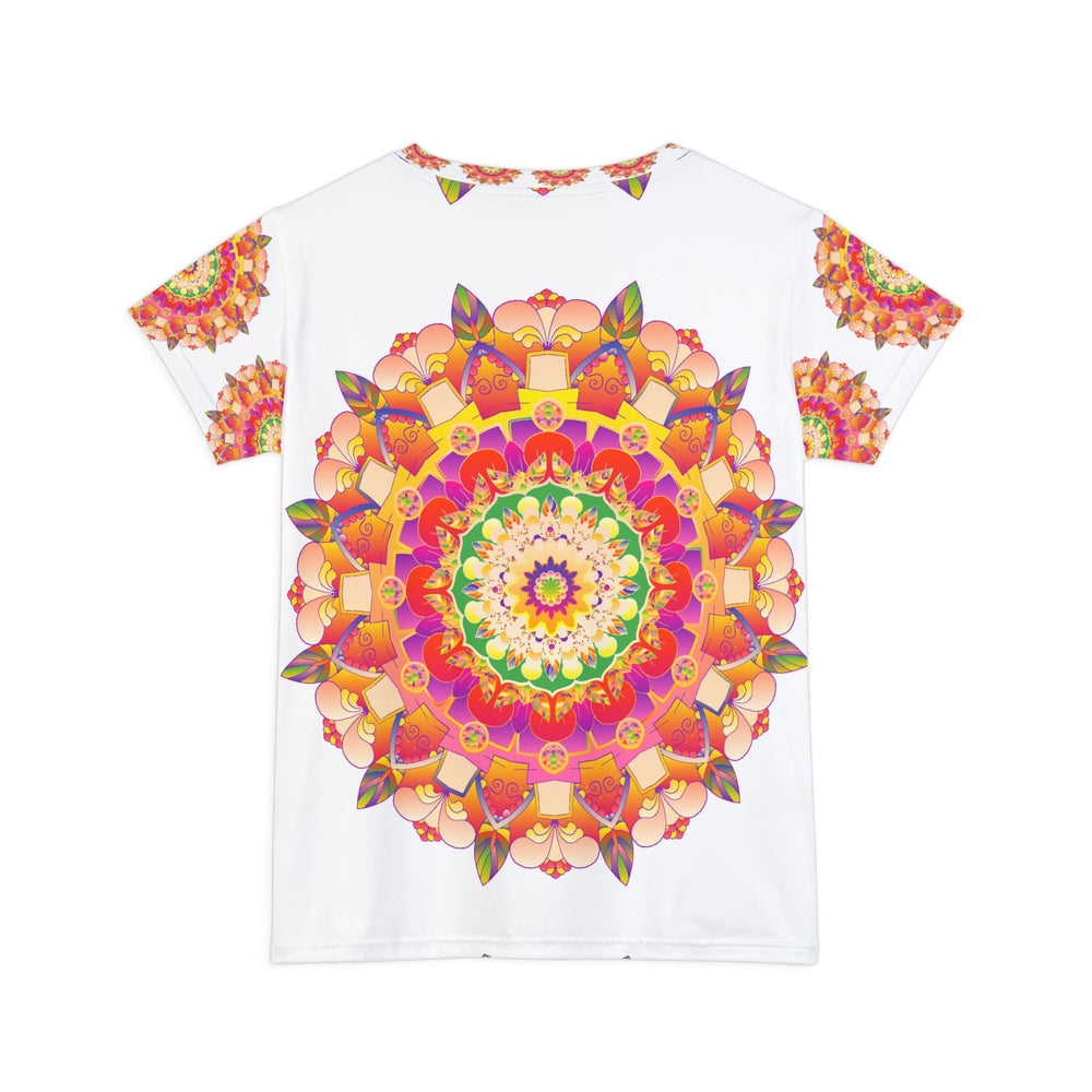 Rainbow Mandala Women's Short Sleeve T-Shirt All Over Prints - Blululi