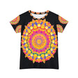 Rainbow Mandala Women's Short Sleeve T-Shirt All Over Prints - Blululi