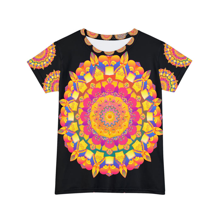 Rainbow Mandala Women's Short Sleeve T-Shirt All Over Prints - Blululi