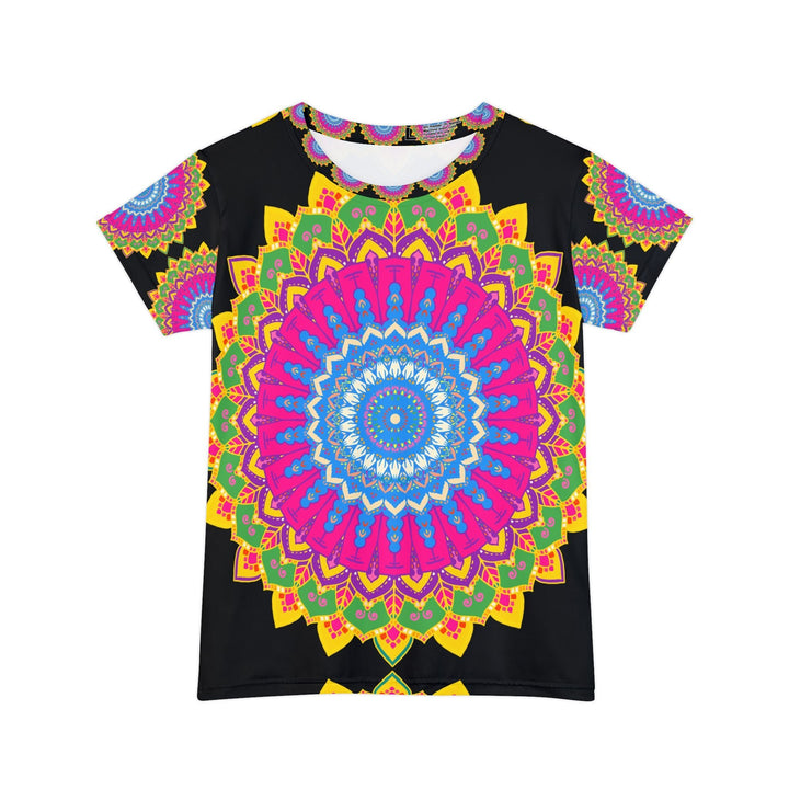 Rainbow Mandala Women's Short Sleeve T-Shirt All Over Prints - Blululi