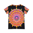 Rainbow Mandala Women's Short Sleeve T-Shirt All Over Prints - Blululi