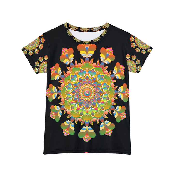 Rainbow Mandala Women's Short Sleeve T-Shirt All Over Prints - Blululi