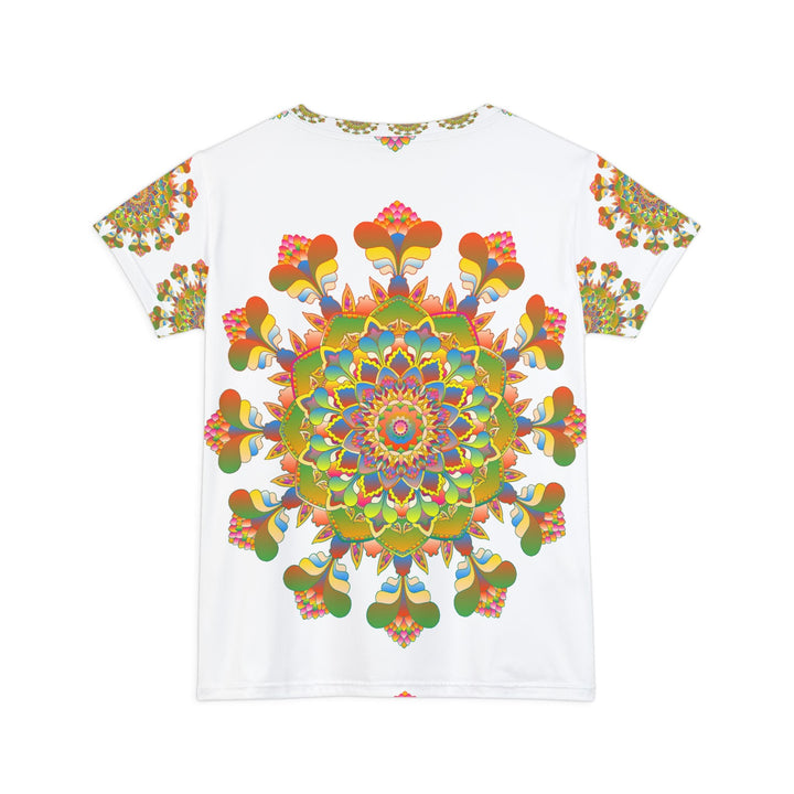 Rainbow Mandala Women's Short Sleeve T-Shirt All Over Prints - Blululi