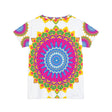 Rainbow Mandala Women's Short Sleeve T-Shirt All Over Prints - Blululi