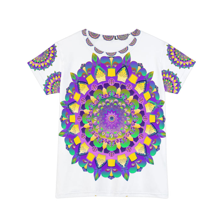 Rainbow Mandala Women's Short Sleeve T-Shirt All Over Prints - Blululi