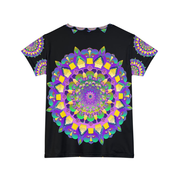 Rainbow Mandala Women's Short Sleeve T-Shirt All Over Prints - Blululi