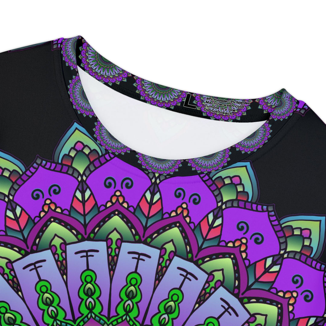 Rainbow Mandala Women's Short Sleeve T-Shirt All Over Prints - Blululi