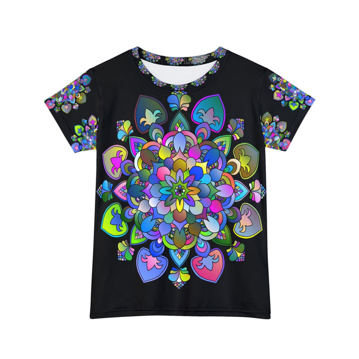 Rainbow Mandala Women's Short Sleeve T-Shirt All Over Prints - Blululi