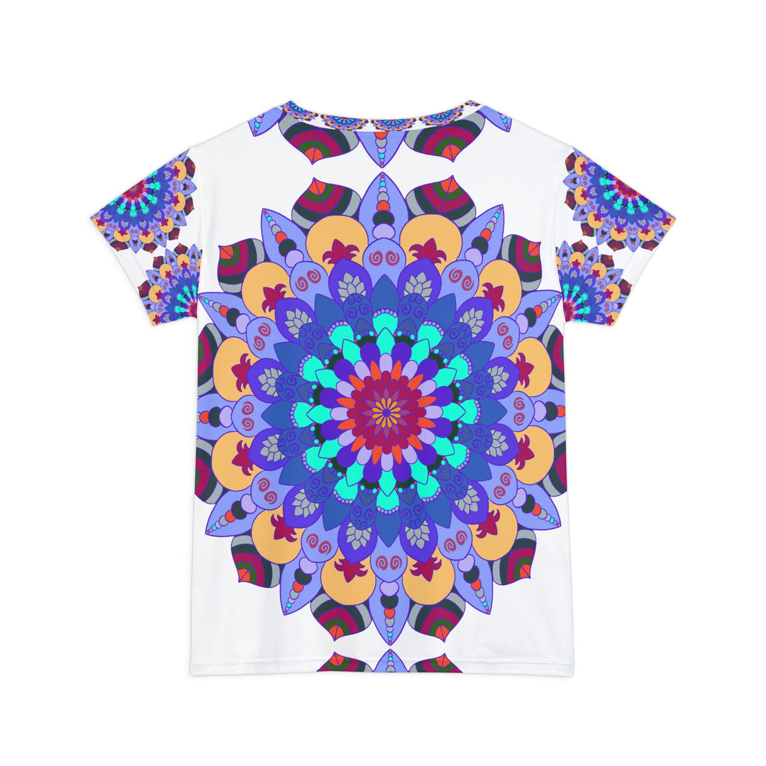 Rainbow Mandala Women's Short Sleeve T-Shirt All Over Prints - Blululi