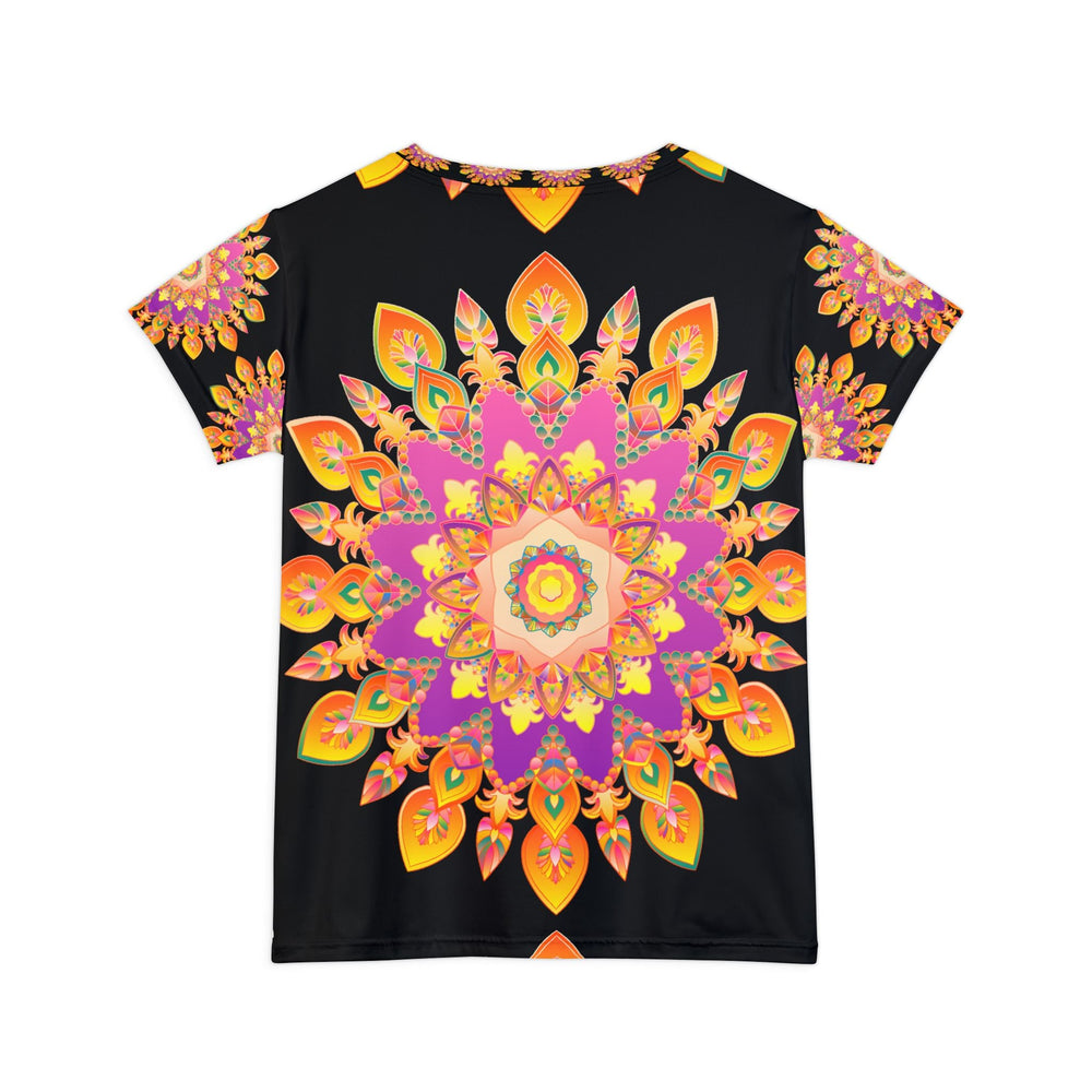 Rainbow Mandala Women's Short Sleeve T-Shirt All Over Prints - Blululi