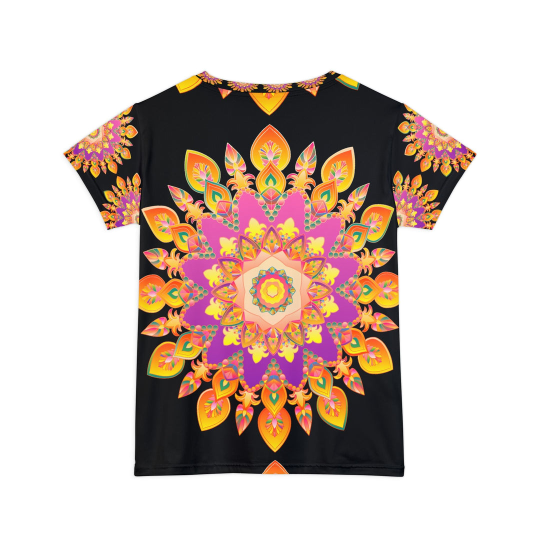 Rainbow Mandala Women's Short Sleeve T-Shirt All Over Prints - Blululi