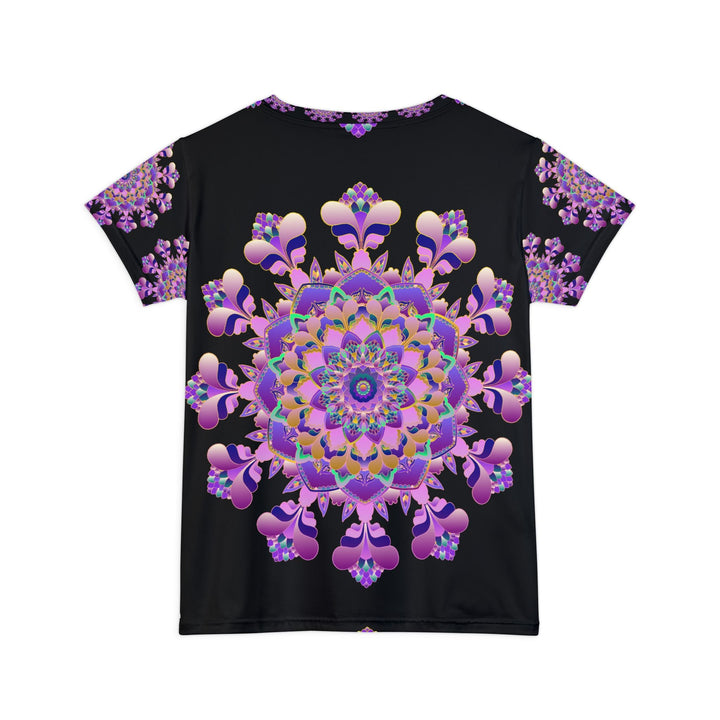 Rainbow Mandala Women's Short Sleeve T-Shirt All Over Prints - Blululi