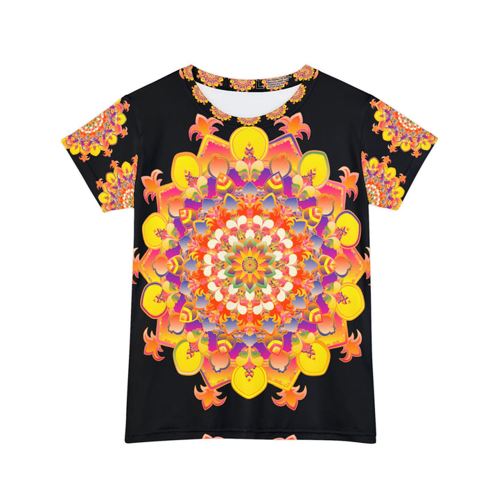 Rainbow Mandala Women's Short Sleeve T-Shirt All Over Prints - Blululi